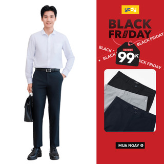  Quần Âu Nam Yody Ngang Mắt Cá Chân Khóa Kéo TRA - MCTR25A135 