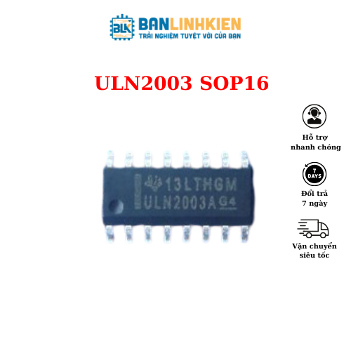 ULN2003 SOP16  BANLINHKIEN