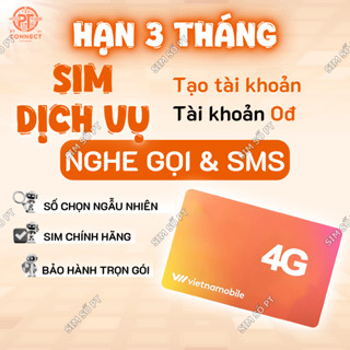 Sim Vietnamobile Chưa Dịch Vụ – Gọi & Nhắn Cơ Bản – Dùng 3 Tháng - Sim trắng