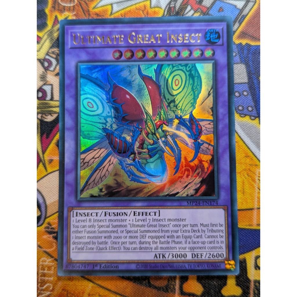 Ultra Rare [ Dưa Hấu ] Lá thẻ bài Hieratic Dragon Of Eset - Tặng bọc nhựa bảo quản FUSION