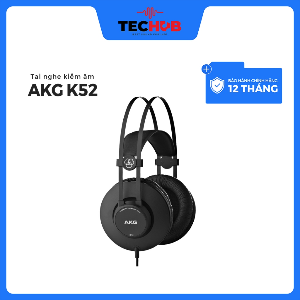 Tai nghe kiểm âm AKG K52  - Bảo hành 1 năm - Chính hãng