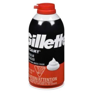 [Hàng nhập] Bọt Cạo Râu Gillette Foamy Sensitive & Regular Originale 311g