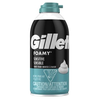 [Hàng nhập] Bọt Cạo Râu Gillette Foamy Sensitive & Regular Originale 311g