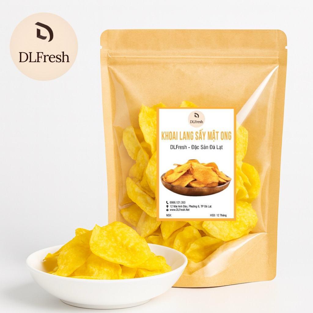 Khoai Lang Sấy Mật Ong – DLFresh | Ăn Vặt Healthy, Không Đường, Không Chất Bảo Quản