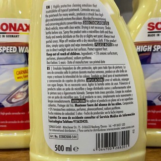 SONAX HighSpeed Wax 500ml ( Đánh bóng Ướt )