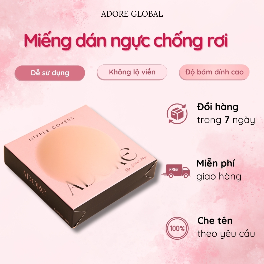 Miếng Dán Ngực Chống Rơi ADORE Bám Chắc, Thoáng Khí, Tái Sử Dụng - Adore Global