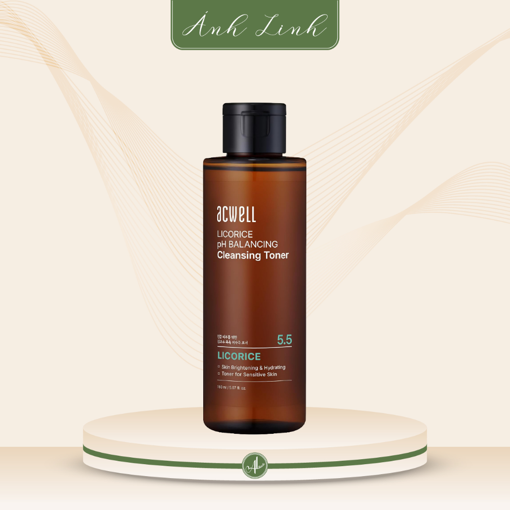 Toner Làm Sạch Sâu & Sáng Da Mờ Thâm Acwell Licorice pH Balancing Cleansing Toner 150ml