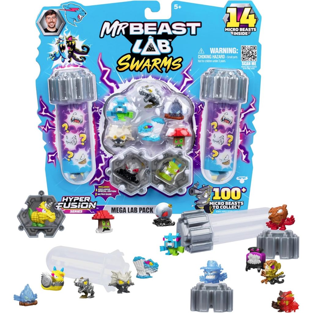 [2WinStore] Bộ Đồ Chơi MrBeast Lab Swarms – Mega Lab Pack (Hyper Fusion Series)