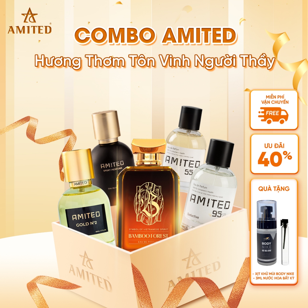 Combo Quà Tặng Nam Amited – Hương Thơm Đẳng Cấp - Combo Amited – Hương Thơm Tôn Vinh Người Thầy