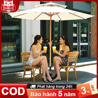  ô che mưa gấp gọn loại to 2.7M che nắng lớn cho sân vườn Ô dù cho sân rộng quán cà phê có thể nghiêng 