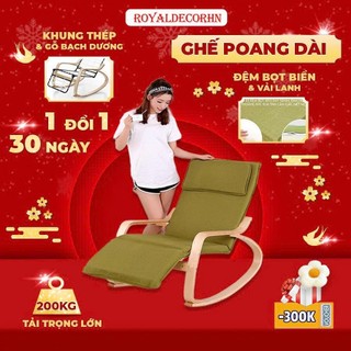   GIÁ TÔT  Ghế Bập Bênh Poang Đọc sách ROYALDECORHN Ghế Tựa Lưng Thư Giãn Ghế Đọc Sách Để Ban Công 