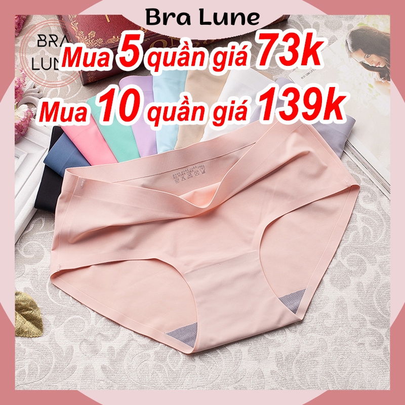  Quần lót nữ đúc su thun lạnh không đường may BRALUNE  Quần chíp nữ kháng khuẩn 