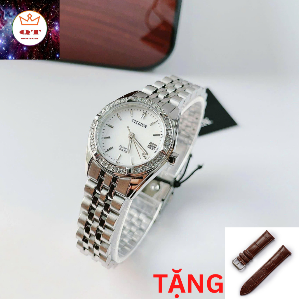Đồng Hồ Nữ Citizen EU6060-55D Chính Hãng Tặng Kèm Dây Da Cao Cấp