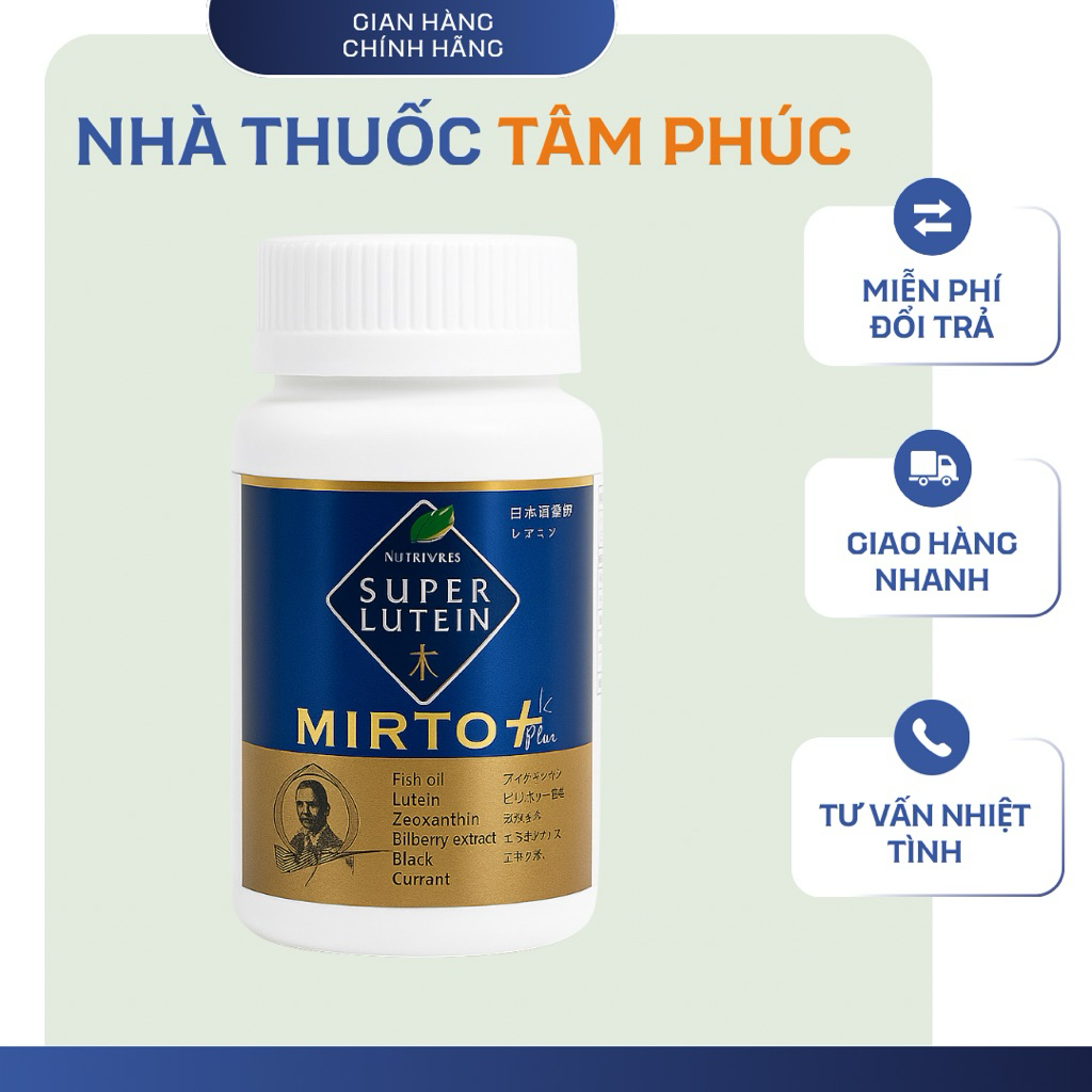 Viên Uống Super Lutein Mirto Nhật Bản - Izumio Nhật Bản