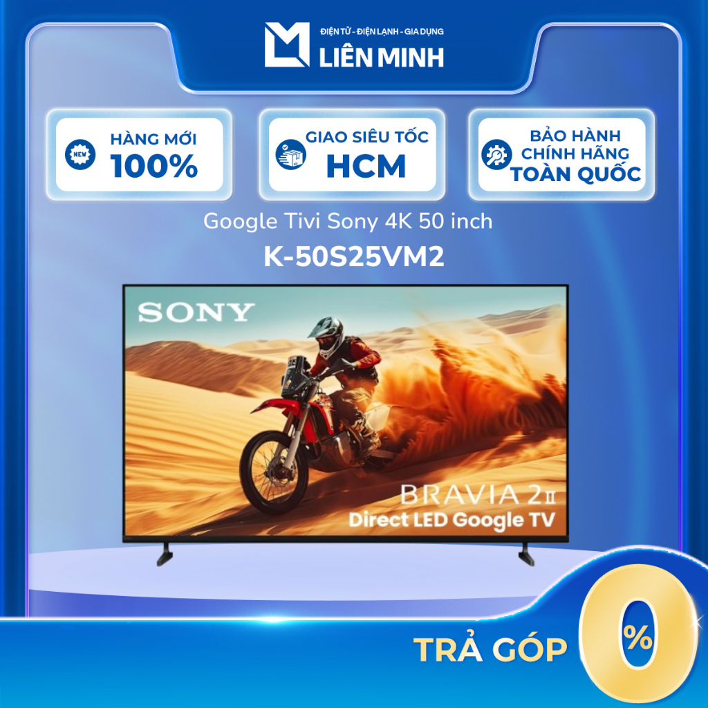 K-50S25VM2 - Google Tivi Sony 4K 50 Inch K-50S25VM2 - Bảo Hành Chính Hãng