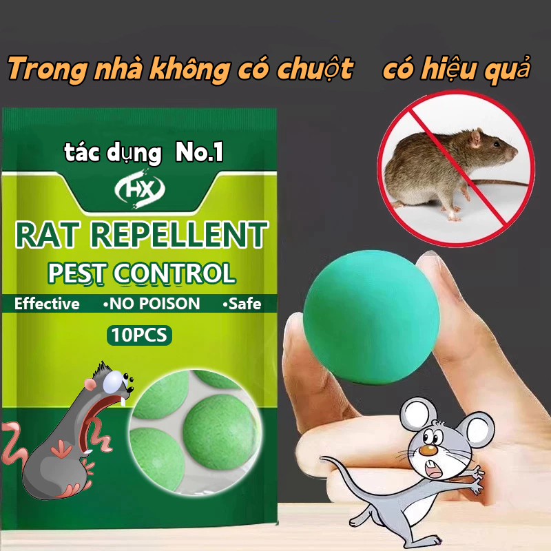 Viên Đuổi Chuột Siêu Mạnh An Xua Chuột Hiệu Quả Lâu Dài, An Toàn - Cho Bếp, Kho, Gia Đình - Ngừa tái phát triệt đ