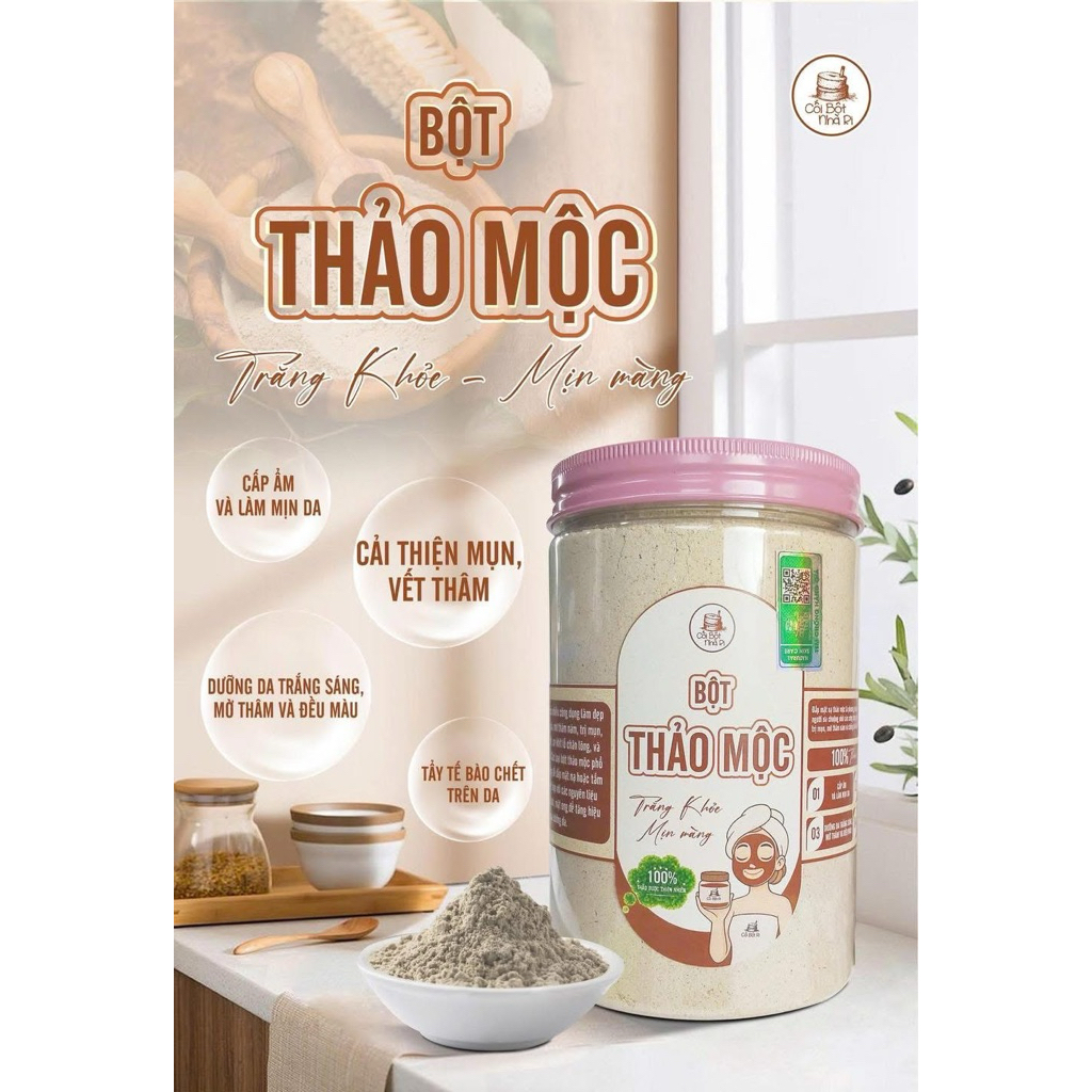 Bột Ủ Trắng Thảo Mộc 500gr