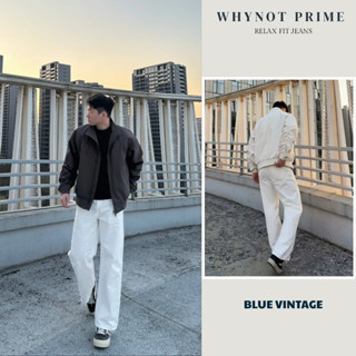  Quần Jean Kaki Nam Ống Suông Đứng Màu Trắng WN PRIME Quần Bò Nam Nữ Form Suông Rộng Có BigSize 