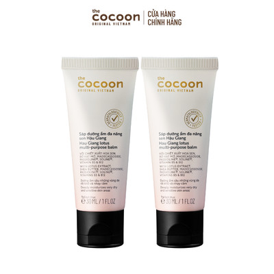 [MUA 2 GIẢM 40%] Combo 2 Sáp dưỡng ẩm đa năng sen Hậu Giang Cocoon 30ml