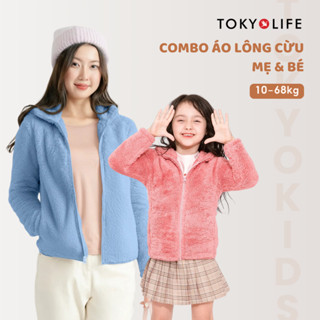   Combo Tiết Kiệm  Áo khoác lông cừu cho mẹ và bé TOKYOLIFE giữ ấm mùa đông 