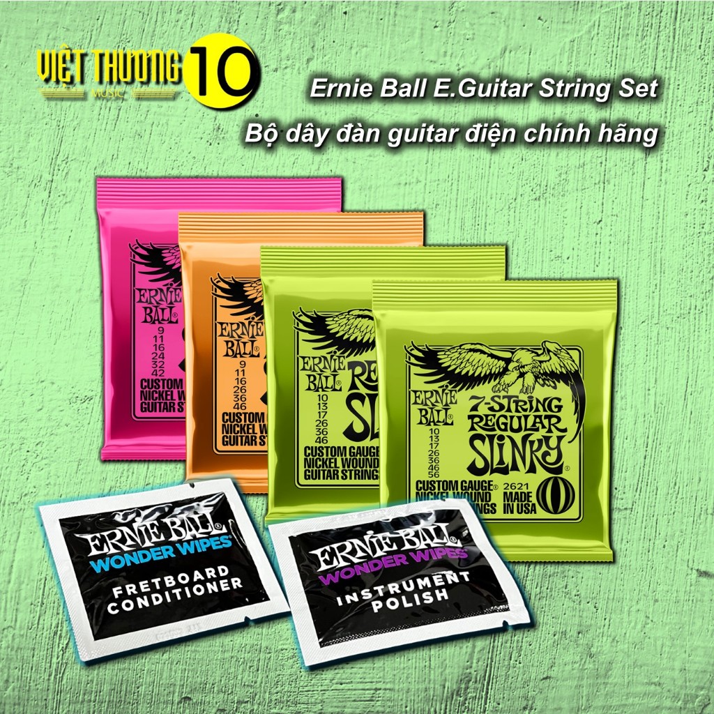 Bộ Dây Đàn Guitar Điện Ernie Ball Electric Guitar Strings Set
