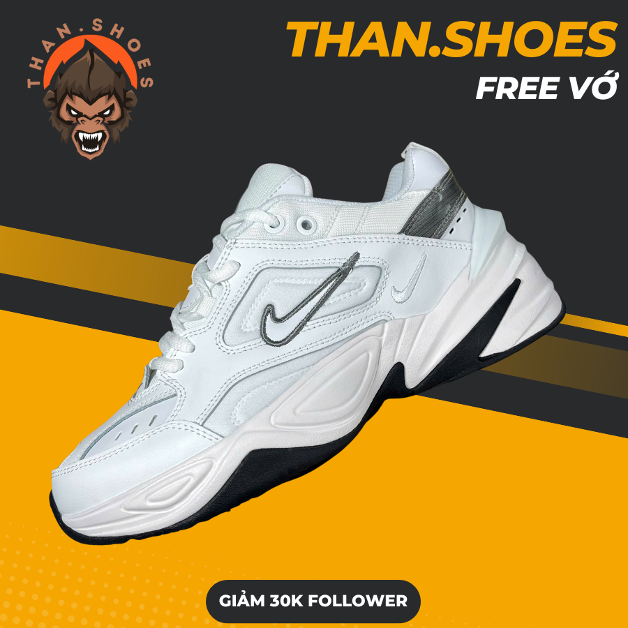 Giày Sneaker M2K Tekno White Grey, M2K Trắng Xám - Than.Shoes