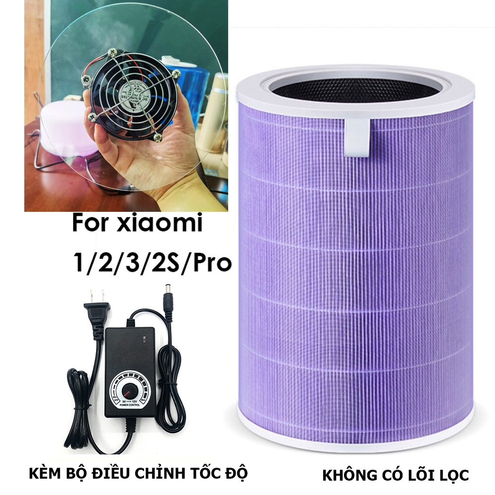 Quạt DIY lọc không khí, phù hợp với lõi lọc Xiaomi 1/2/3/4/Pro, dễ lắp đặt, tiết kiệm chi phí