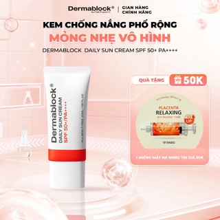   TẶNG 1 MASK BNBG  Kem chống nắng phổ rộng mỏng nhẹ vô hình Dermablock  Daily Sun Cream SPF50+ PA++++ 35ml 