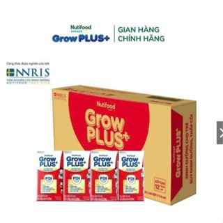  Thùng sữa bột pha sẵn Nuti Grow Plus + Đỏ 48 hộp 110ml 