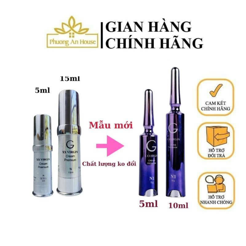 Kem làm hồng nách, mông, bẹn, môi, nhũ hoa Gcell XX Virgin Cream Premium 5g-10g-20g