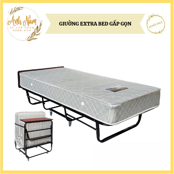 Gường Extra Bed (Giường Phụ) Dùng Cho Khách Sạn, Nhà Nghỉ, Gia Đình Có Thể Xếp Gọn