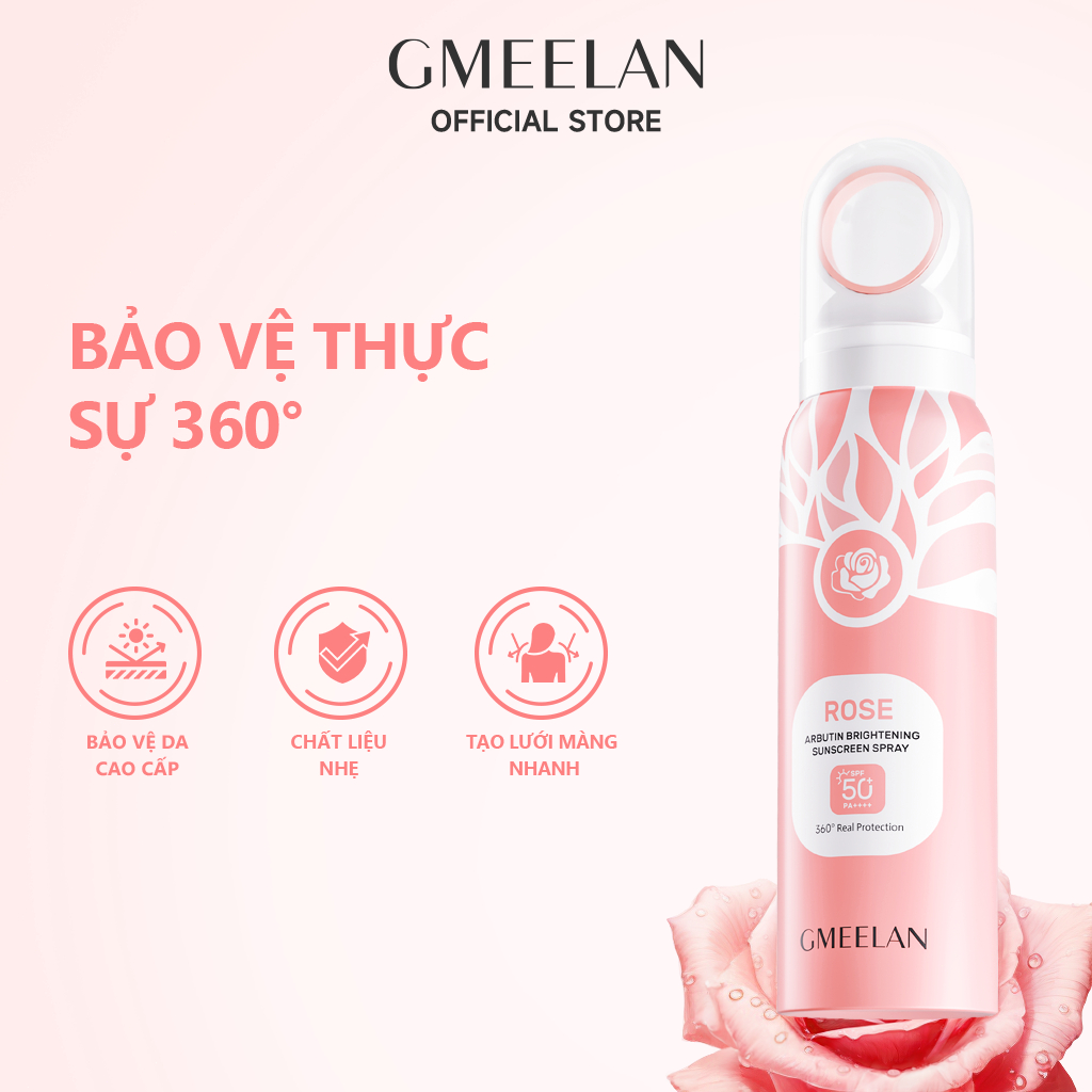 GMEELAN Xịt Chống Nắng LÀM SÁNG SPF50+ kem chống nắng 50+ k chống nắng 80ml