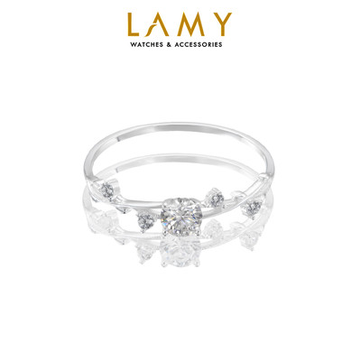 Nhẫn bạc nữ LAMY Stone Elegant Ring Silver 8335