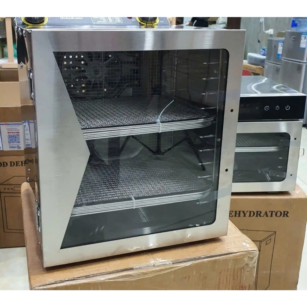 (BH 12 tháng)Máy sấy hoa quả DEHYDRATO loại Cơ (Nút vặn) 6 - 12 tầng(khay), nhiệt độ 40-90 độ C, chất liệu Inox 304