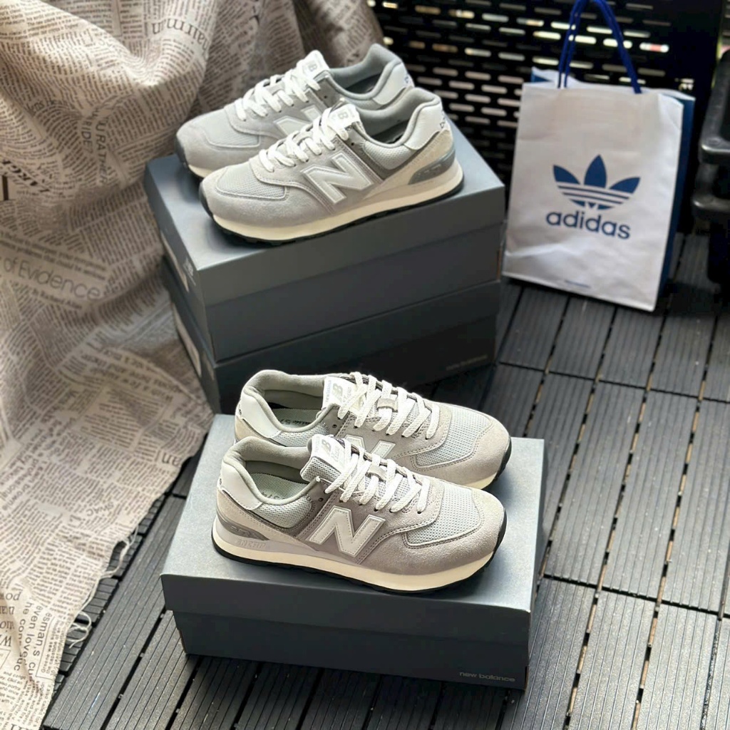 Giày Thể Thao New Balance 574 Grey Phối Xám