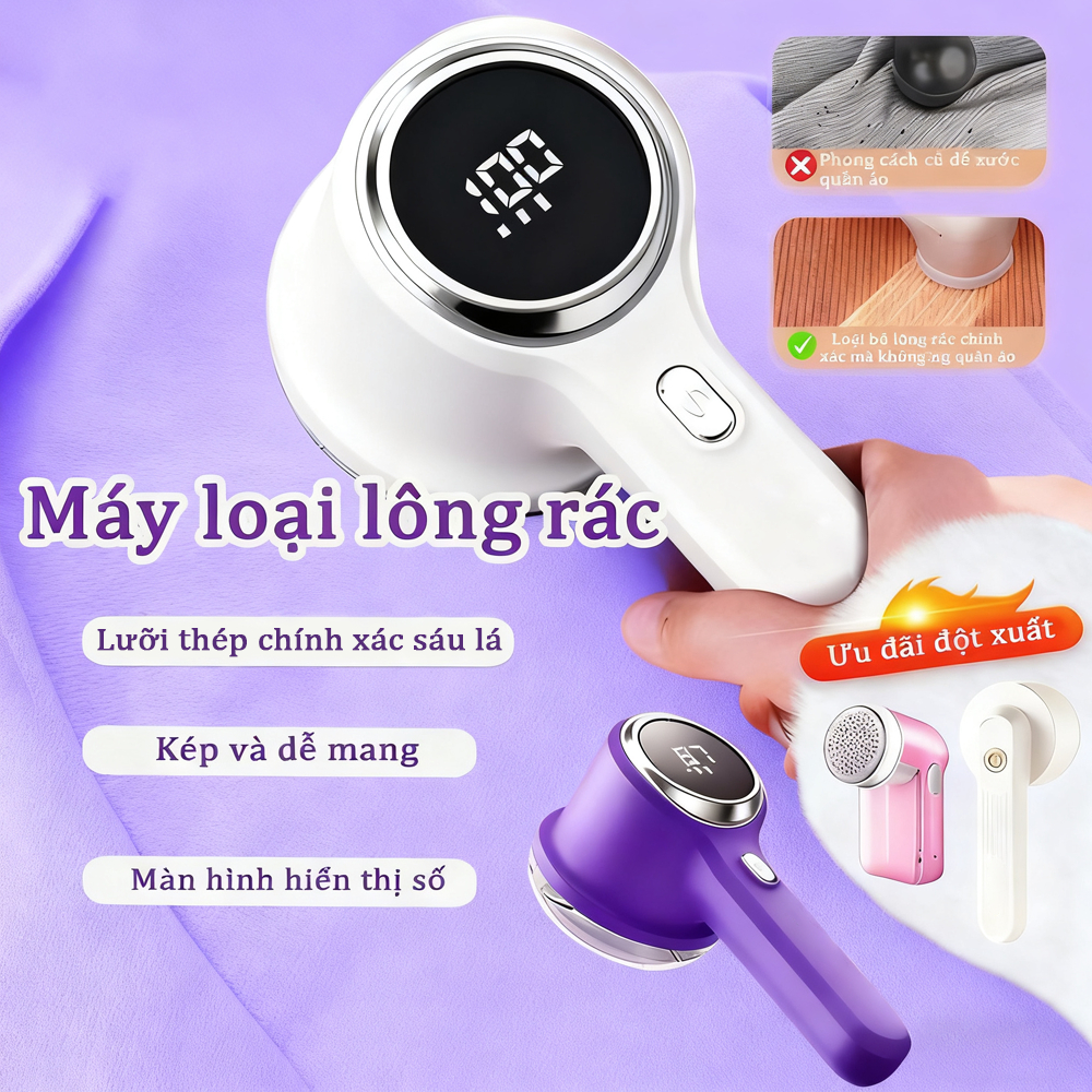 Máy cắt lông xù quần áo FY-227 màn hình LED 3 Tốc Độ cắt lông áo Cho Việc Tẩy Lông Quần Áo