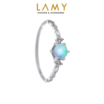 Nhẫn bạc nữ LAMY Aquamarine Ring Silver 8345