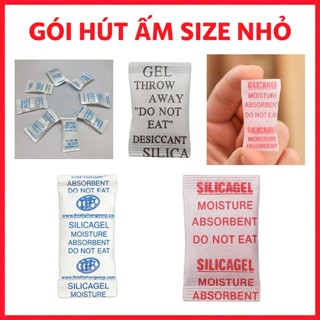 1kg Gói hút ẩm Silica Gel đủ size- Chống ẩm mốc thực phẩm, quần áo, đồ điện tử