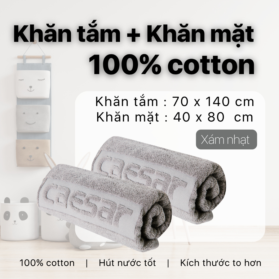 khăn tắm và khăn mặt Caesar