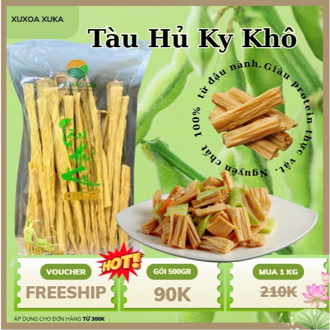 Tàu Hũ Ky khô - Hàng loại 1 Chất Lượng Cao 500gr