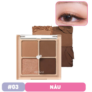   cAM KẾT CHUẨN AUTH  Bảng Phấn Mắt 4 Ô Hàn Quốc Roomaansd Better Than Eyes 