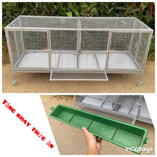  chuồng chăn nuôi gấp gọn dài 1m50  úm gà con . nuôi gà to   < tặng khay thức ăn > 