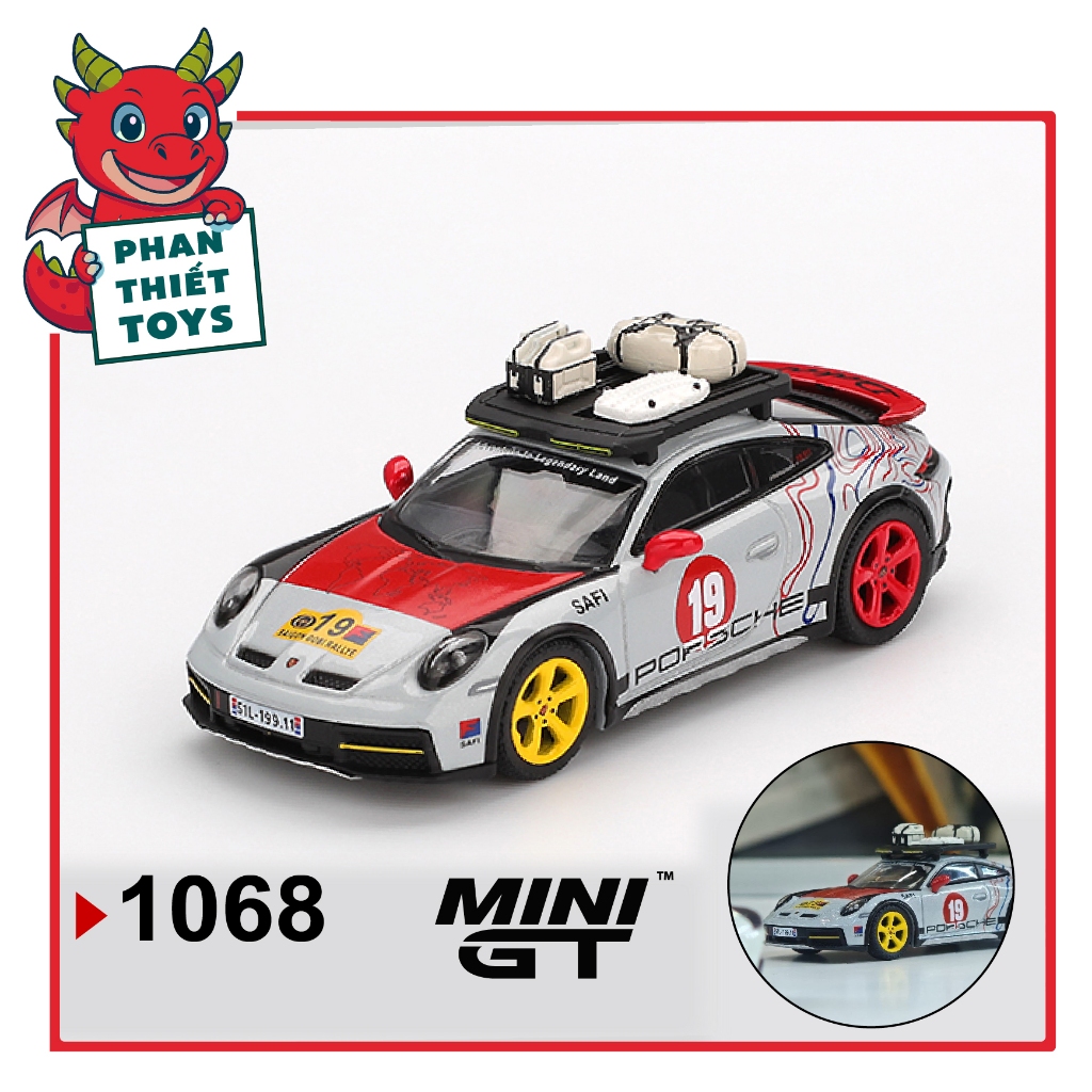 Mô hình xe Porsche 911 Dakar "Uncle Rally" tỉ lệ 1:64 MiniGT MGT01068