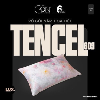 [BST Plain Lovers] Vỏ Gối Nằm Gòn Bedding Lụa Tencel Hoạ Tiết Cao Cấp 50x70 cm
