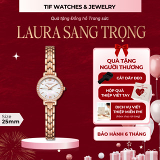 [KOL X TIF WATCHES] Đồng hồ đeo tay LAURA Rose Tif Watches Đính Đá Cao Cấp Thời Trang Sang Trọng