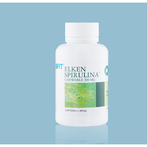 TPBVSK: Tảo xoắn Elken Spirulina Chewable 200mg (lọ 1.200 viên)