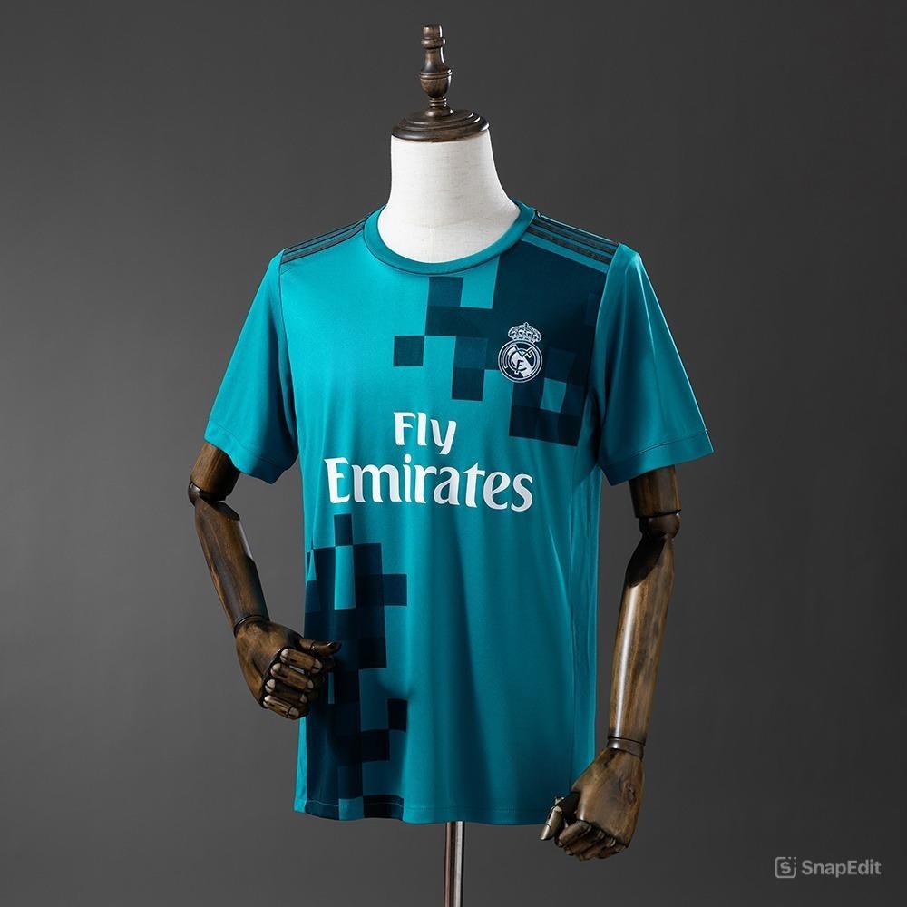 Áo Bóng Đá Retro Real Madrid 2017/18 - Sân Khách bản cao cấp vải Cotton Polyester
