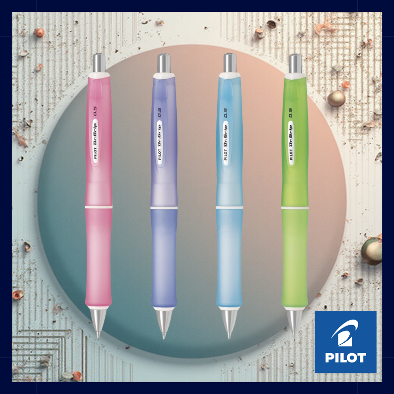 PILOT Dr.Grip G-Spec Frost Color Series 0.5mm Mechanical Pencil - Frost Green, Soft Blue, Blue /SALE