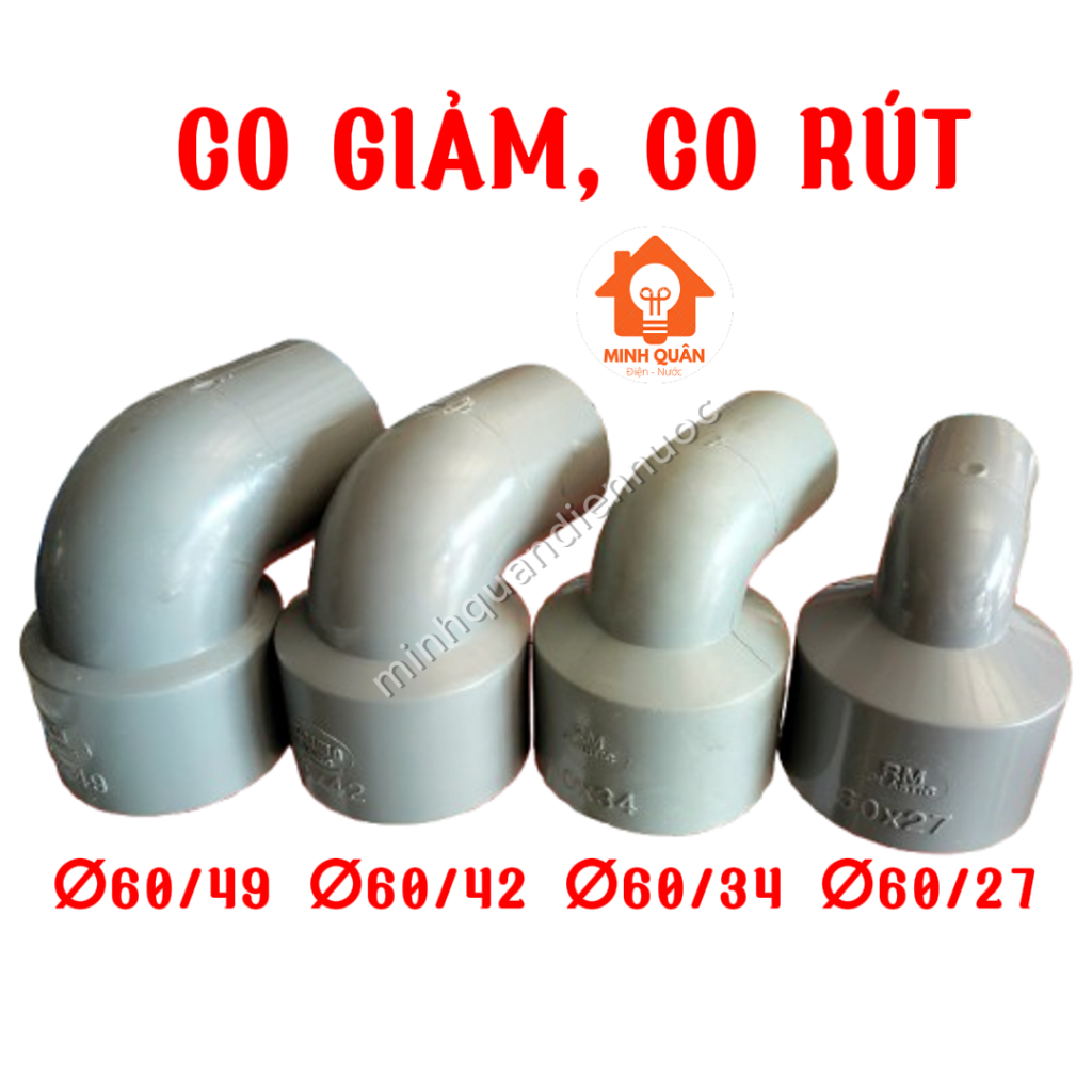 Co Giảm Co Rút phi 60/27, 60/34, 60/42, 60/49mm