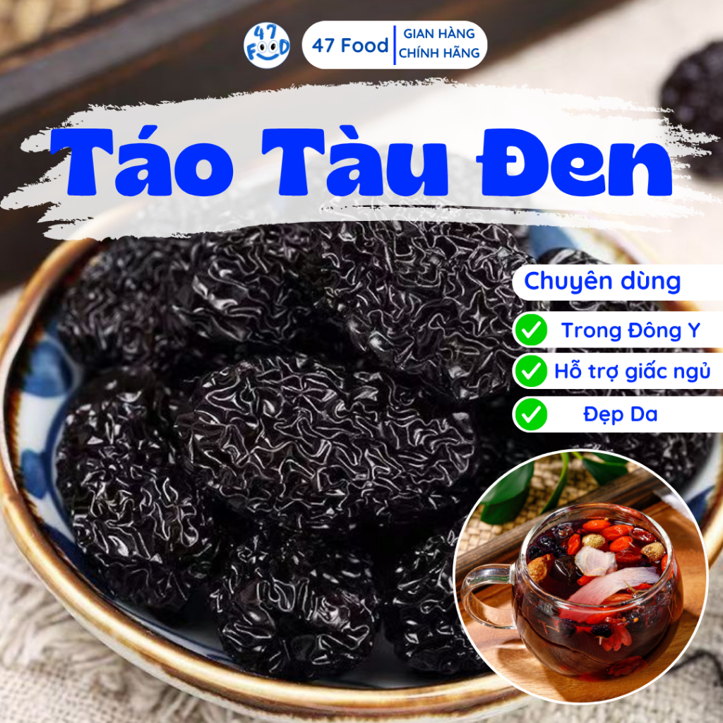 [Táo Tàu Thượng Hạng] Táo Tàu Loại 1 Nguyên quả 47Food